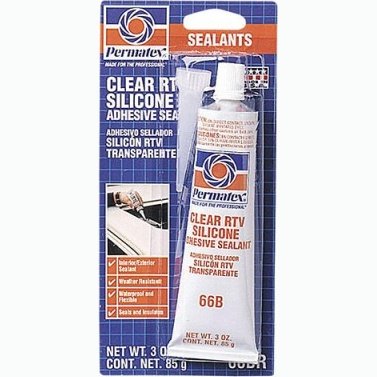 PERMATEX #66 Clear Silicone Adhesive Sealant