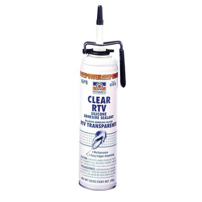 PERMATEX 85913 #66 Clear Silicone Adhesive Sealant - 7.25 oz net wt. PowerBead can