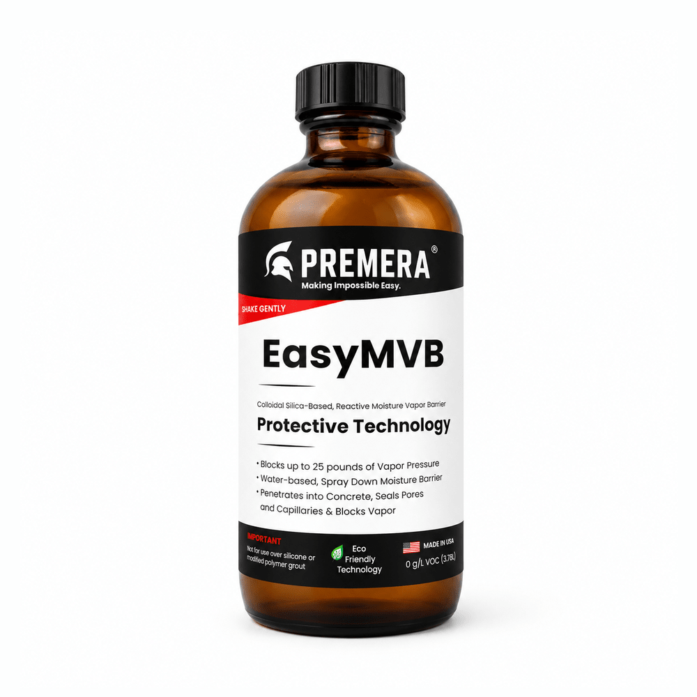 Premera EasyMVB Moisture Vapor Barrier Primer – Concrete, Brick, Clay Tile & Impervious Surface Sealer Premera Coatings