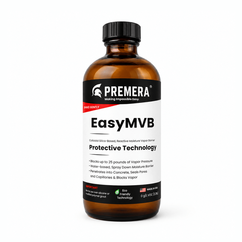 Premera EasyMVB Moisture Vapor Barrier Primer – Concrete, Brick, Clay Tile & Impervious Surface Sealer Premera Coatings