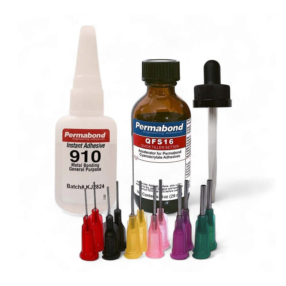 Permabond 910 Instant Adhesive - Fast-Set Low Viscosity Thin Metal Bonder Methyl CA Permabond