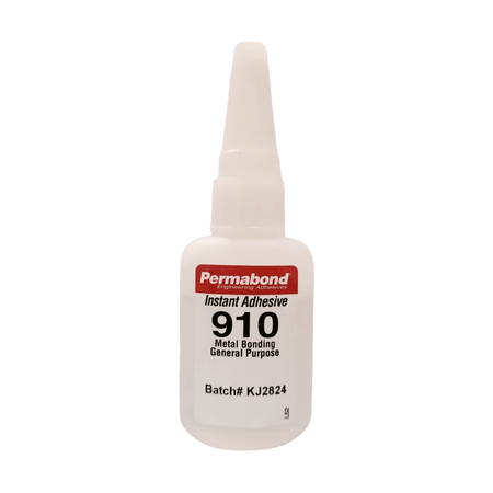 Permabond 910 Instant Adhesive - Fast-Set Low Viscosity Thin Metal Bonder Methyl CA Permabond