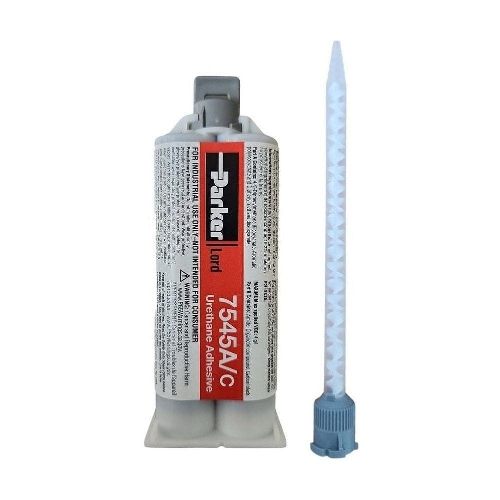 LORD 7545 Urethane Adhesive System - Thick Viscosity, Non-Sag with Configurable Set-Time & high strength for FRP, SMC, Plastics, primed metals, powder coating Lord