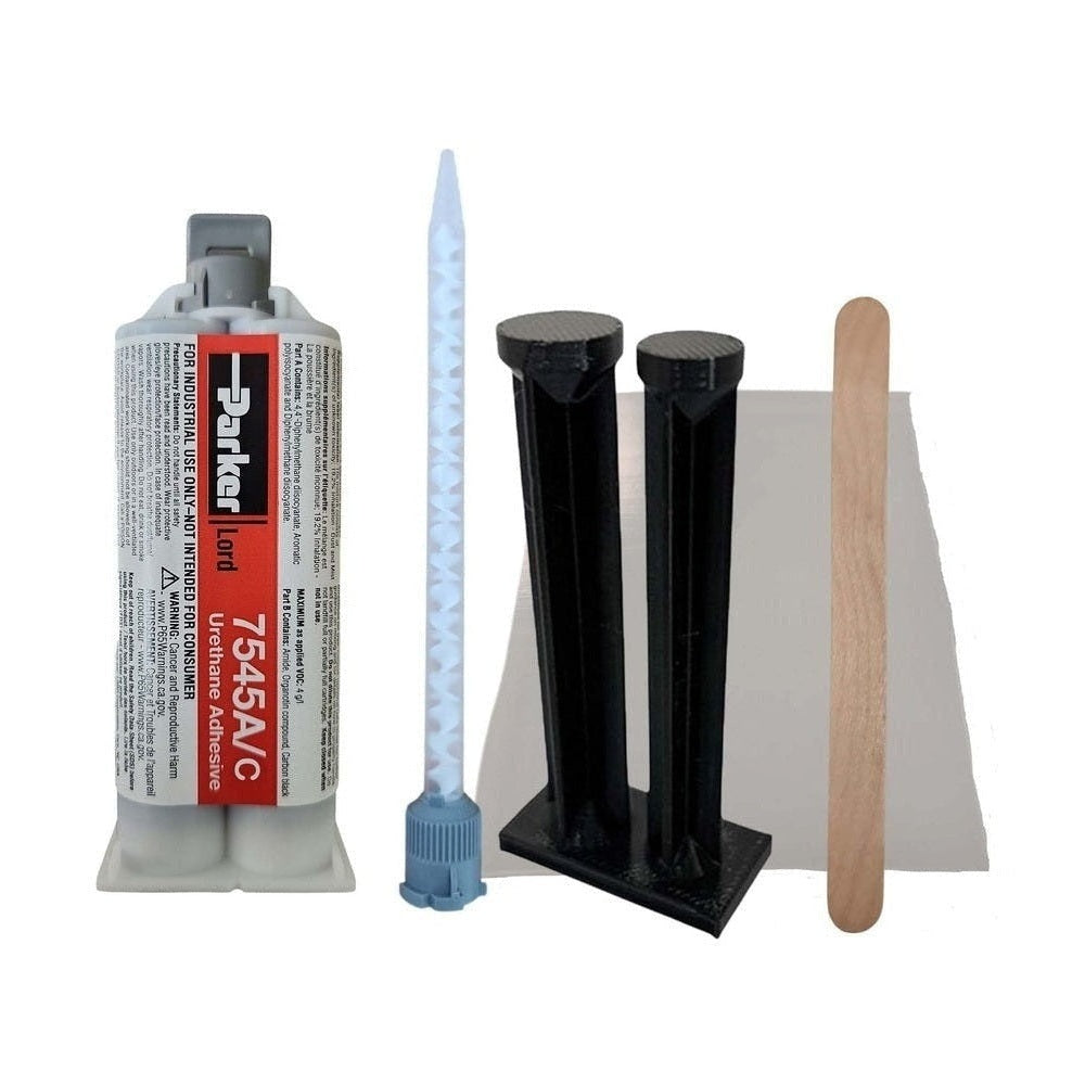 LORD 7545 Urethane Adhesive System - Thick Viscosity, Non-Sag with Configurable Set-Time & high strength for FRP, SMC, Plastics, primed metals, powder coating Lord