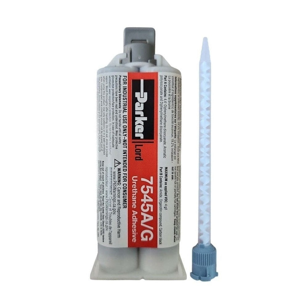 LORD 7545 Urethane Adhesive System - Thick Viscosity, Non-Sag with Configurable Set-Time & high strength for FRP, SMC, Plastics, primed metals, powder coating Lord