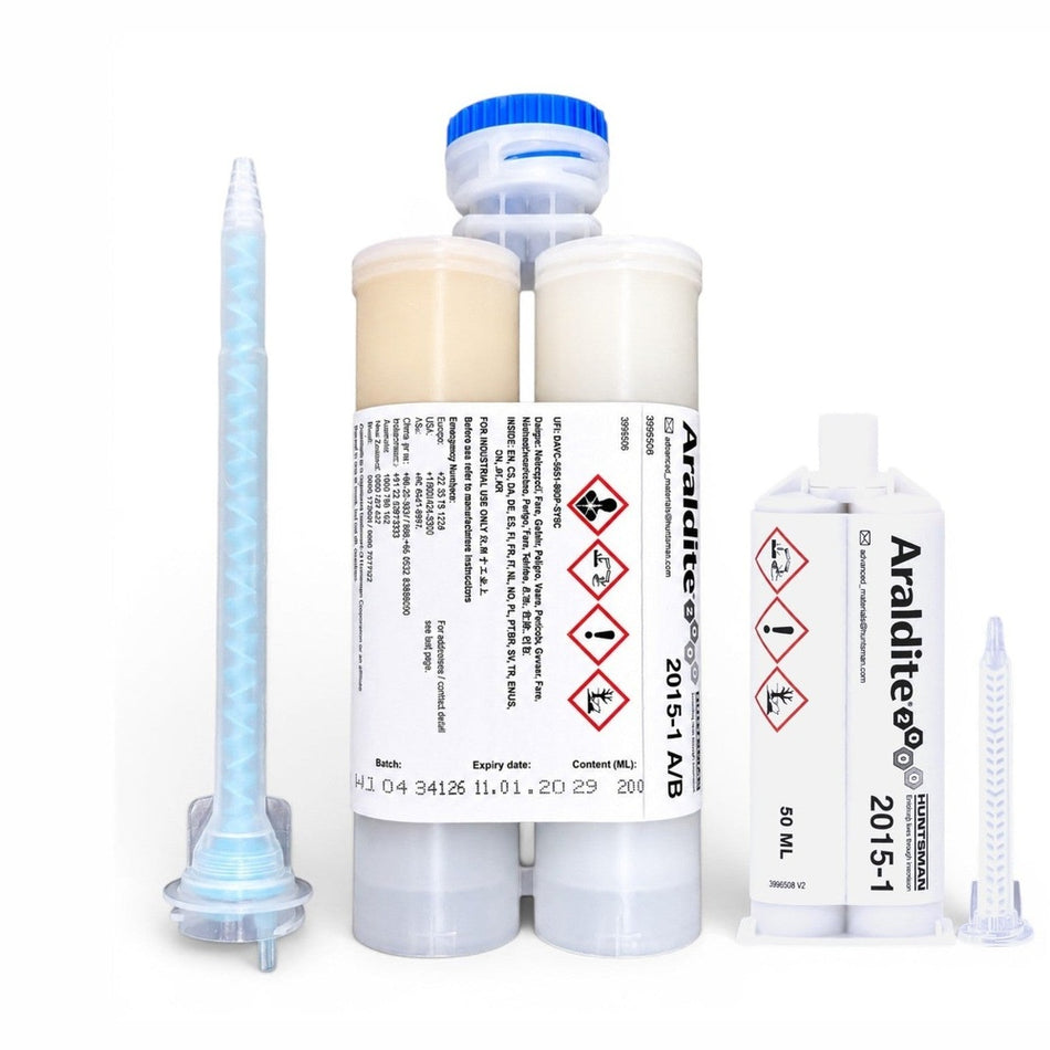 Huntsman Araldite 2015-1 Toughened Epoxy Gel for SMC & GRP fiberglass and bonding 2 different surfaces Araldite