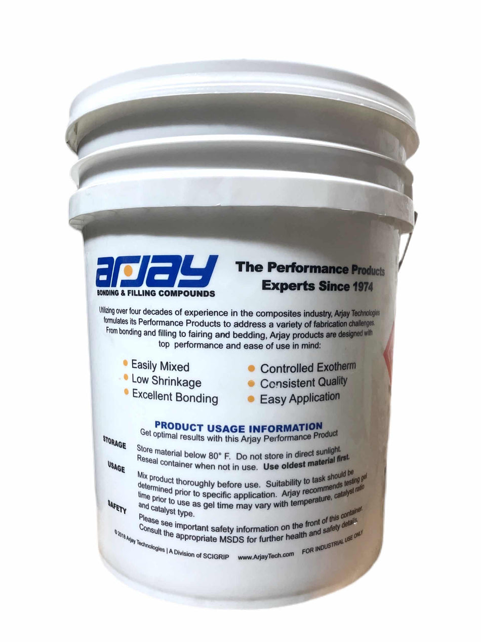Arjay 2121 Radius and 5121 Radius Premium Polyester RADIUS Weight Bonding Compound for Manufacturing Boats & Ships, Navy Ships, Bulk Vessels, LPG/LNG Tanks, Power Boats, Recreationa Boats