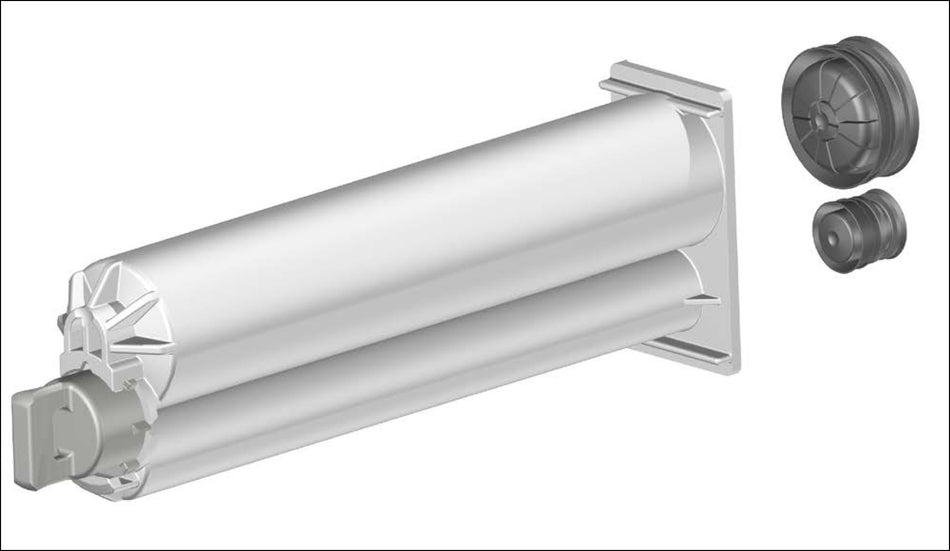 MixPac 50ml Empty 4:1 Ratio 2-Part B-System PBT Cartridges with sealing cap & pistons