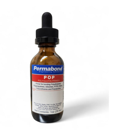 Permabond POP Plastics Primer for Superglue & Instant CA Adhesives for bonding with Polyolefins, PTFE, Polyethylene, Polypropylene, and Difficult Plastics Permabond