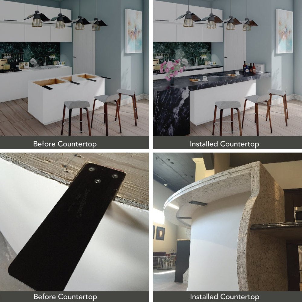 CounterBalance® CounterPlate Invisible Countertop Support Brackets CounterBalance