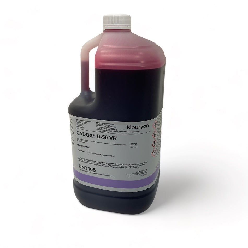 Cadox D-50 VR Vanishing Red MEKP Hardener / Liquid Catalyst for Polyster & Vinyl Ester Resins  (Methyl Ethyl Keytone Peroxide)