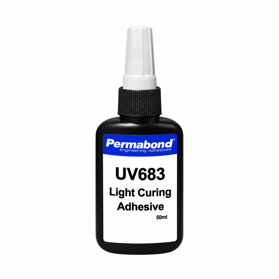 Permabond UV683 UV Tack-Free Adhesive and Coating, designed for Doming, Surface Coating, Sealing, and non-sicky dry finish Permabond