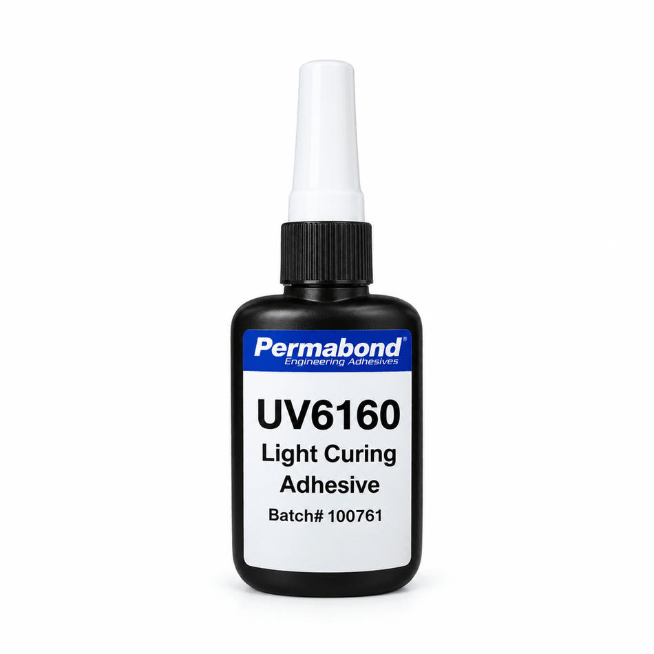 Permabond UV6160 UV glue with High Optical Clarity, Very Clear, Transparent, thicker slow flow Permabond