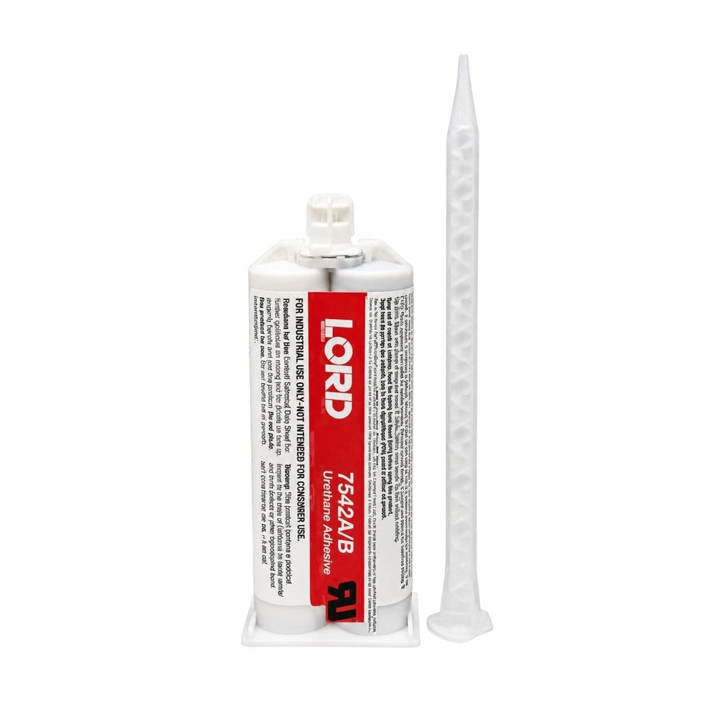 LORD 7542 Urethane Adhesive System - Thin Viscosity, Flowable with Configurable Set-Time & high strength for FRP, SMC, Plastics, primed metals, powder coating Lord