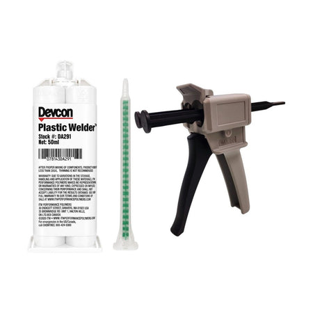 Devcon Plastic Welder White DA291 50ml & DA160 400ml - High-Strength Toughened MMA Adhesive Devcon