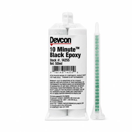 Devcon 10-Minute Black Epoxy 14255 - Chemical Resistant Adhesive Devcon