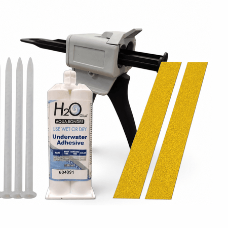 H2O Glue® Aqua-Bonder Underwater Adhesive & Pool Repair Kits For Underwater Stairs and Tread Chem-Set