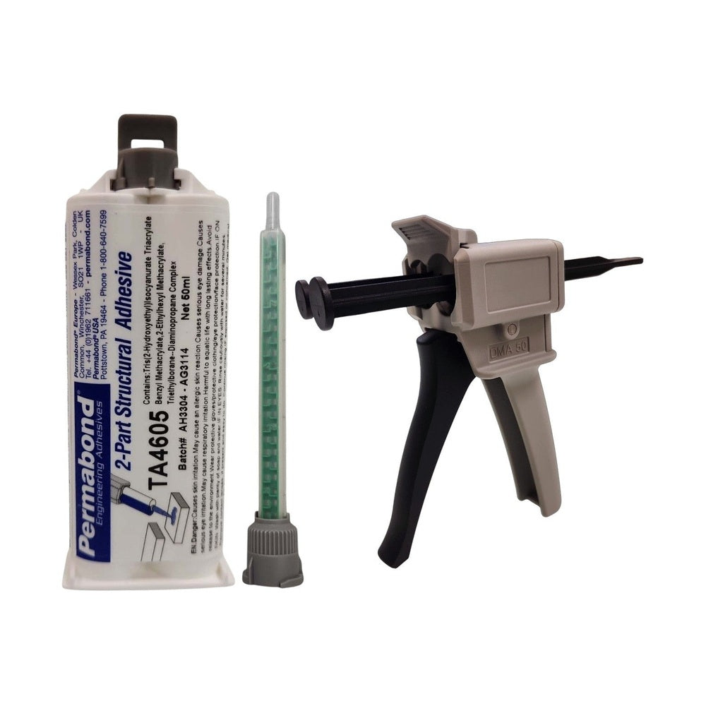 Permabond TA4605 Polyolefin PE, PP & Rubber Bonder Thick Gel Fast Set 5-10 min Acrylic MMA Adhesive Off-White Permabond