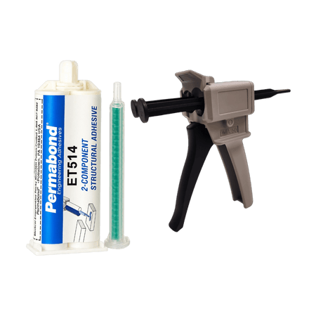 PERMABOND ET514 Slow Set 30 - 50 min 1:1 Mixable Two-Part Epoxy Adhesive Cartridges & Accessories PERMABOND