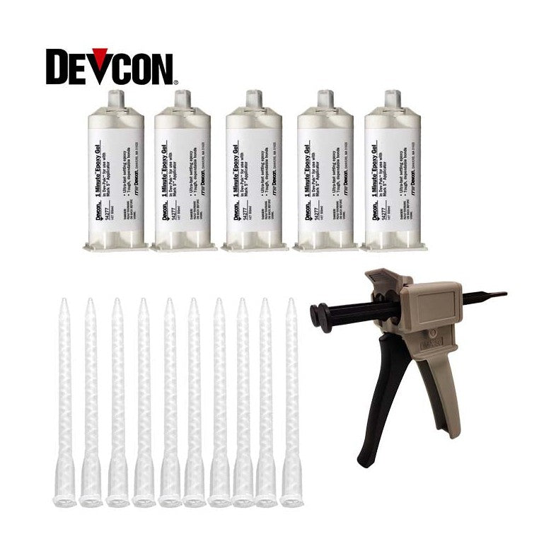EOD Adhesive Kit - Devcon 1-Minute Epoxy 5-PackDispensing Kit - 14277 Devcon