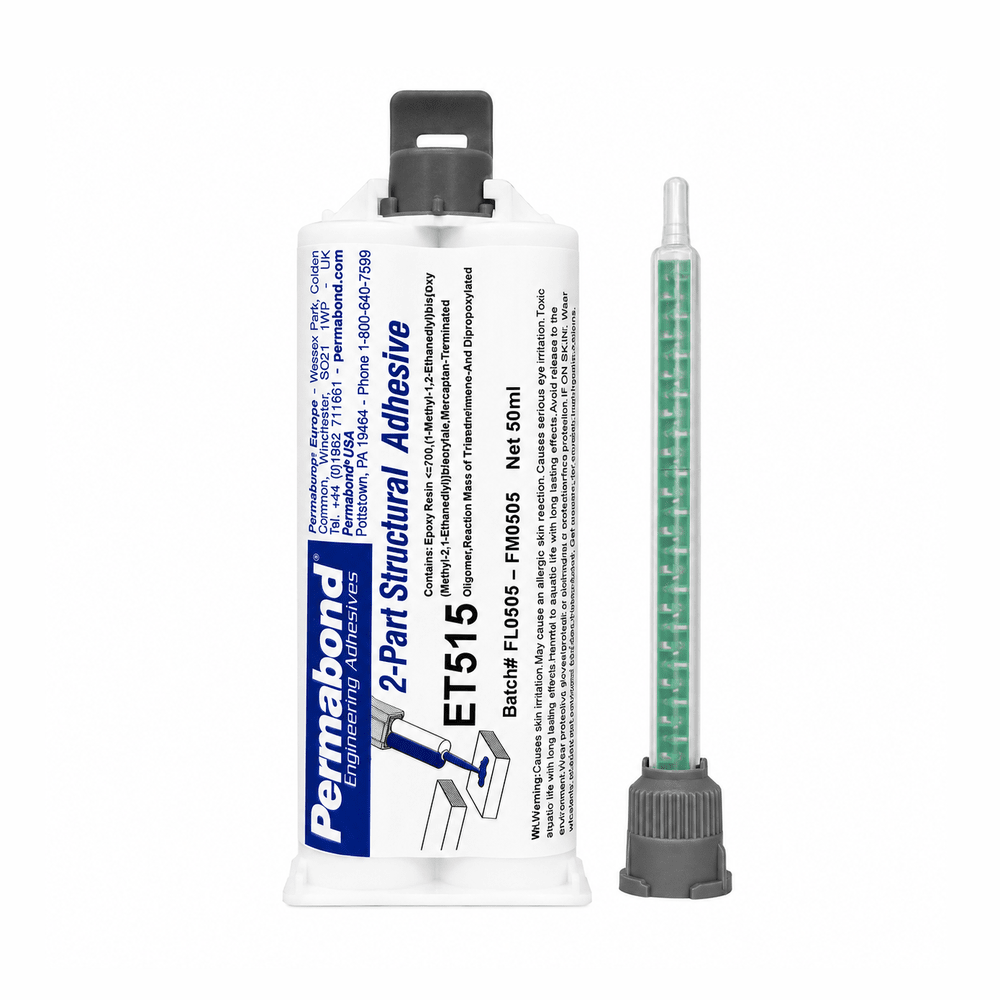 Permabond ET515 1:1-Ratio Medium Set 10 - 20 min Two-Part Epoxy Adhesive Cartridges and Accessories Permabond