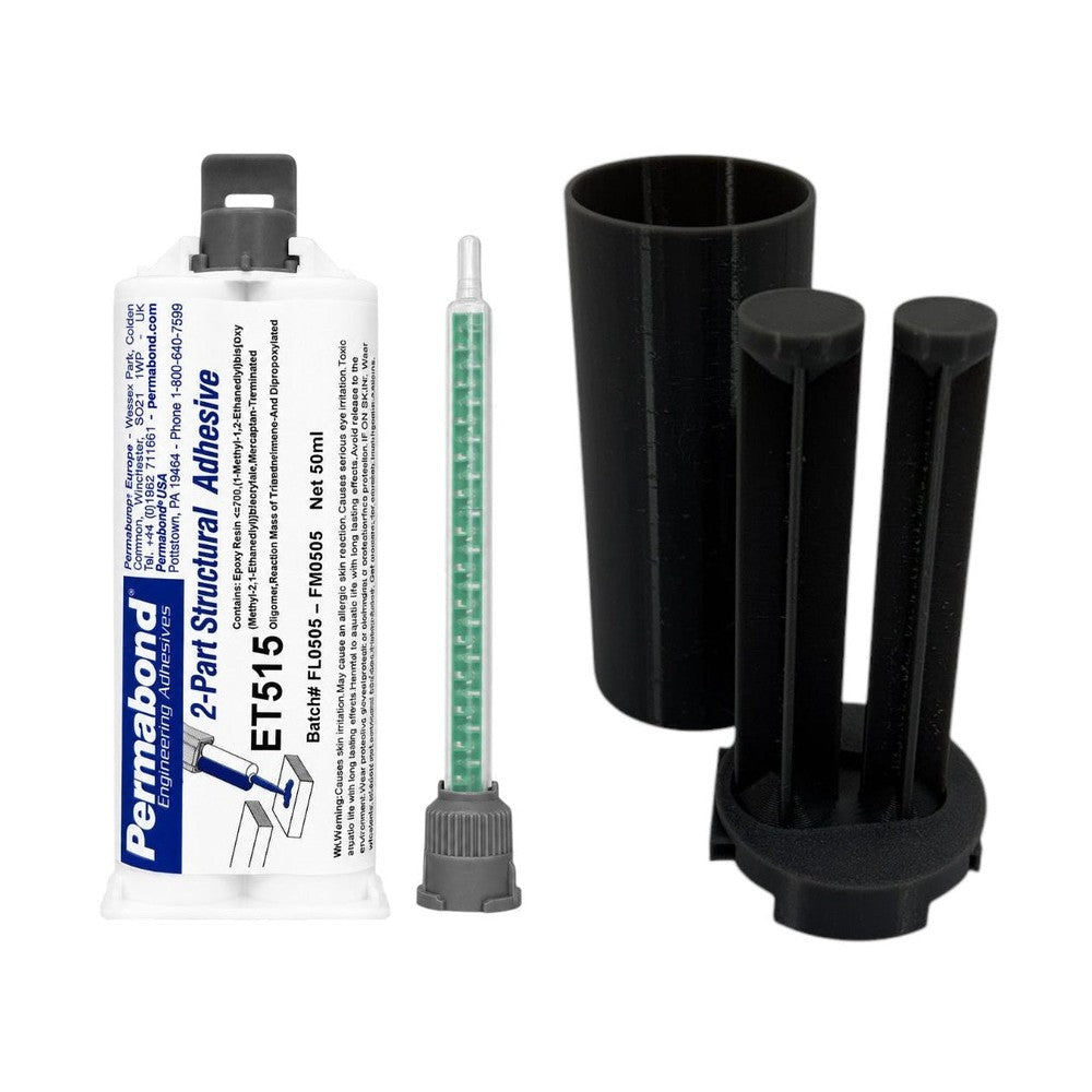 Permabond ET515 1:1-Ratio Medium Set 10 - 20 min Two-Part Epoxy Adhesive Cartridges and Accessories Permabond
