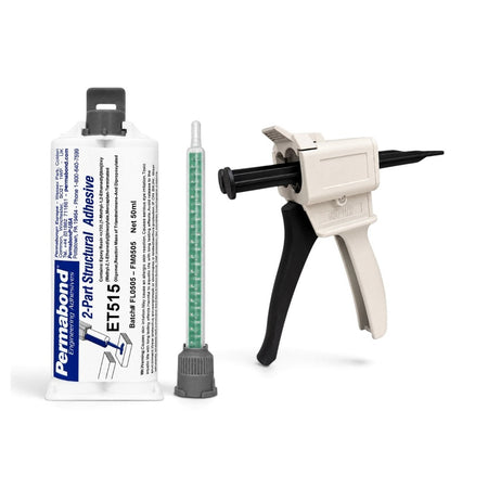 Permabond ET515 1:1-Ratio Medium Set 10 - 20 min Two-Part Epoxy Adhesive Cartridges and Accessories Permabond
