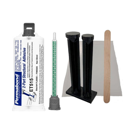 Permabond ET515 1:1-Ratio Medium Set 10 - 20 min Two-Part Epoxy Adhesive Cartridges and Accessories Permabond
