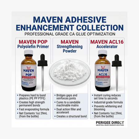 Maven Universal Super Glue Accelerants, Strengthening Powders & Primers Maven Adhesives