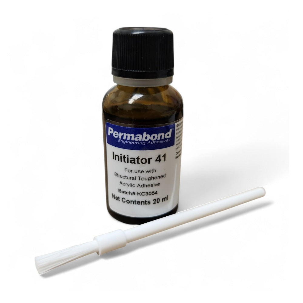 Permabond Initiator 41 for use with the TA series of Toughened structural acrylic adhesive Permabond