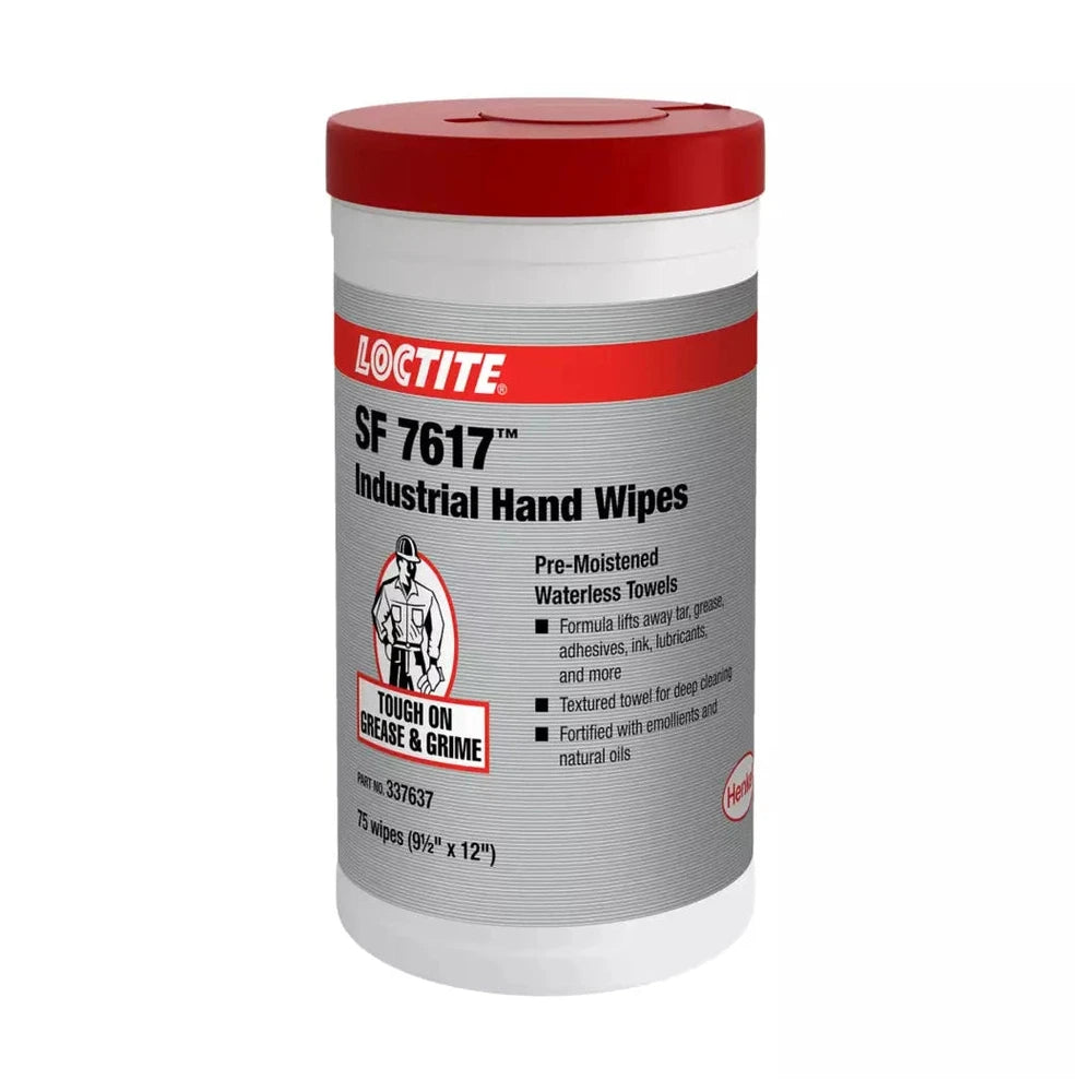 Loctite SF 7617 Industrial Hand Wipes – Waterless Citrus Cleaning Loctite