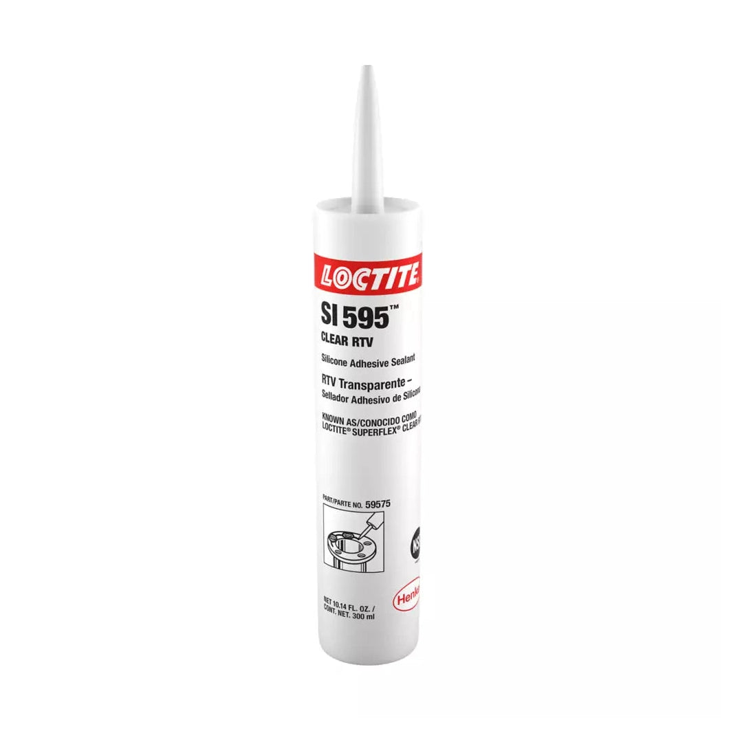 LOCTITE® SI 595 Superflex® Clear RTV Silicone Adhesive Sealant – Acetoxy Cure for General-Purpose Sealing Loctite
