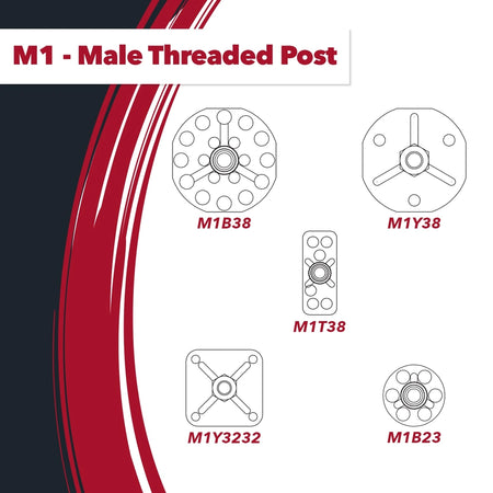 Chem-Set M1B38 No-Drill Adhesive Bonding Studs – 1/4-20 Thread Special Insert
