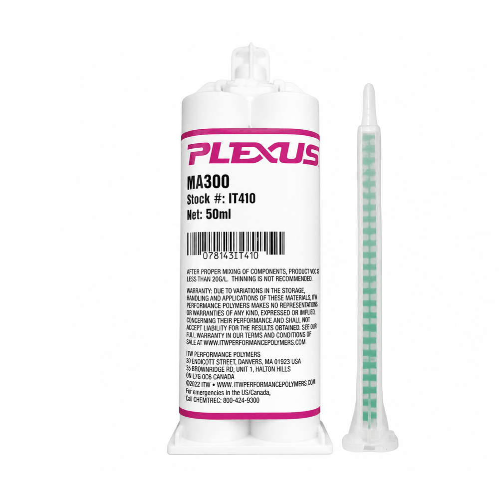 Plexus MA300 Black All Purpose High Strength 5-minute MMA Adhesive IT410 & IT412 Plexus