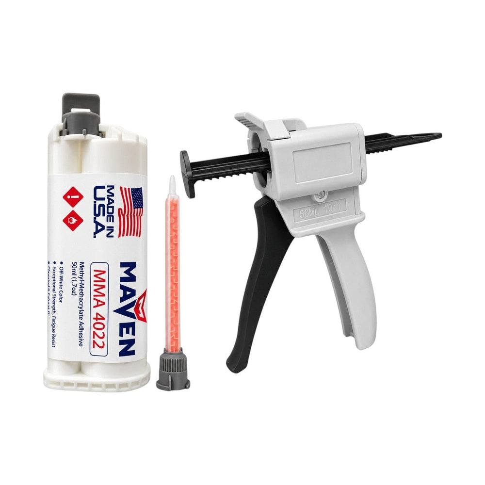 Maven MMA 422 Acrylic - Medium Set 20-Min Toughened Impact Resistant MMA Adhesive-High Viscosity Blue-10:1 ratio Maven Adhesives