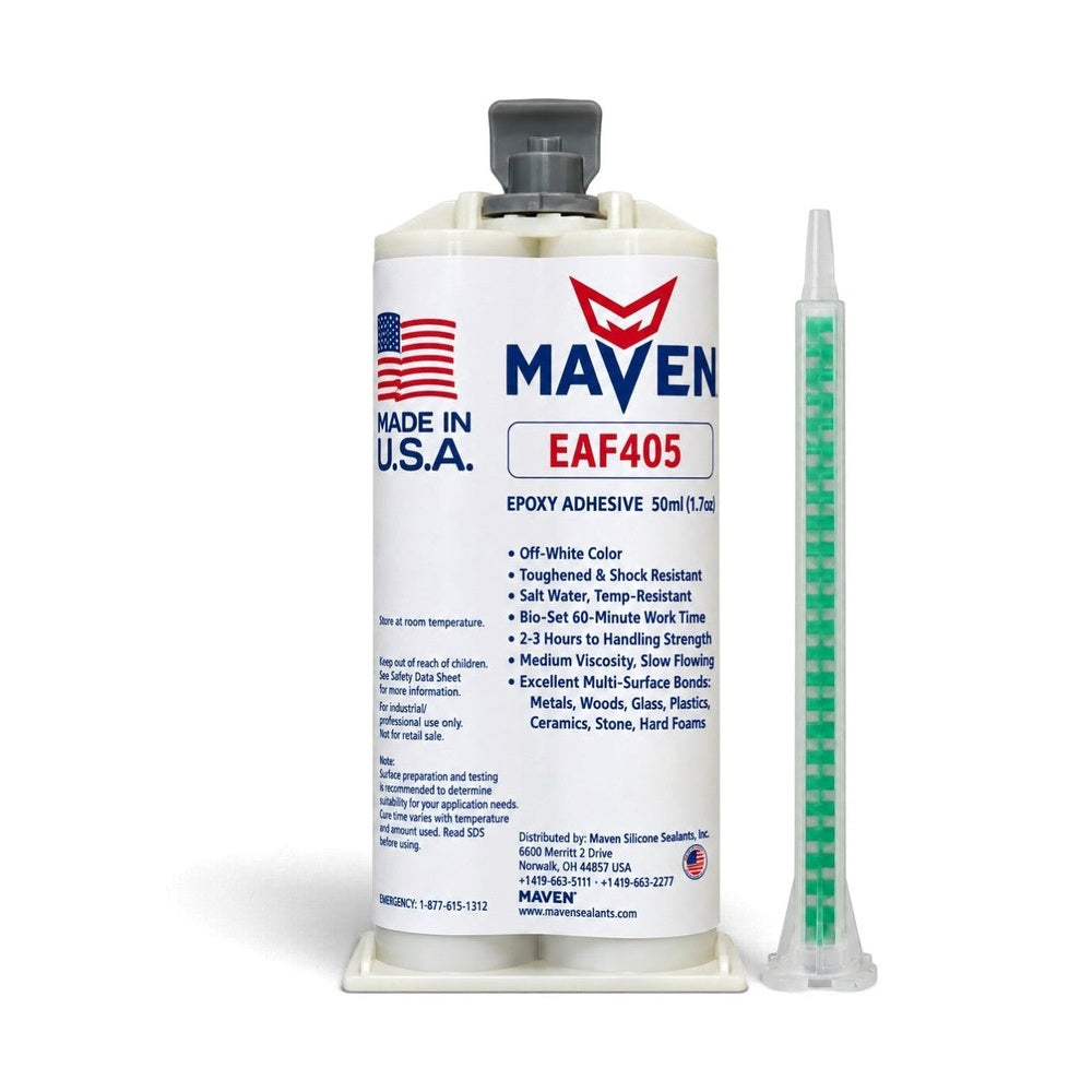Maven EAF405 Fast Set 5 Minute Black Epoxy - Toughened 5-minute Set Epoxy Adhesive Maven Adhesives