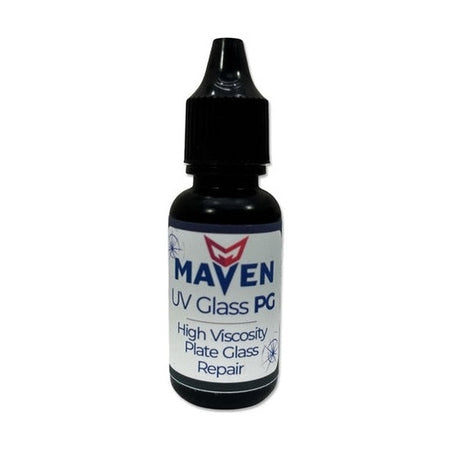 Maven UV Glass PG - High Viscosity - Thick Viscosity 3500 cps UV Curable Resin for Commercial Windows and Plate Glass repars - 1 Liter Bottle, UOM is 1ml PerigeeDirect