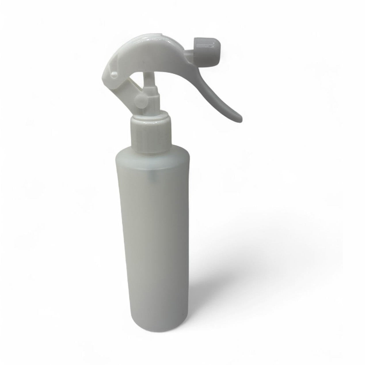 Maven 8oz Fine Mist Spray Bottle HDPE Plastic Chemical Resistant Frost White with Lockable Nozzle Maven Containers