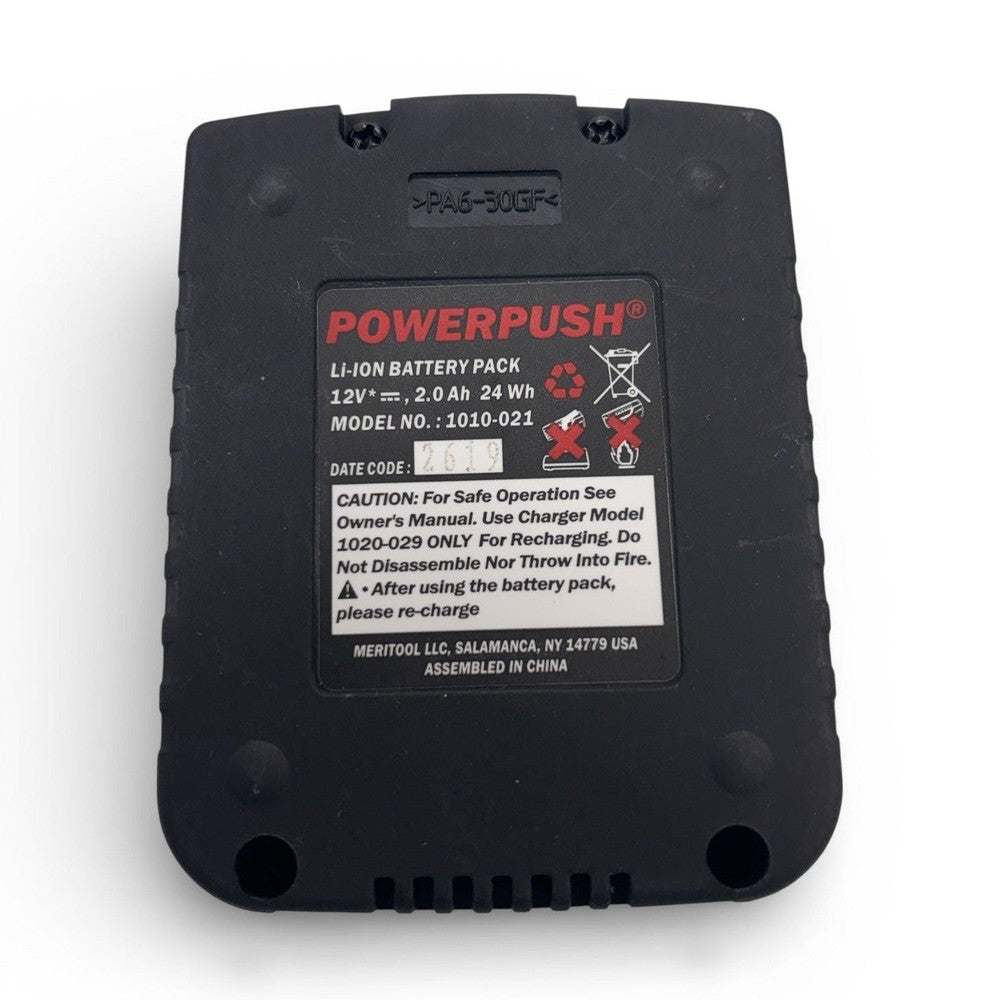 Meritool PowerPush Spare Battery 1010-021 for all 9000-series 12V Cordless Dispensers Meritool PowerPush