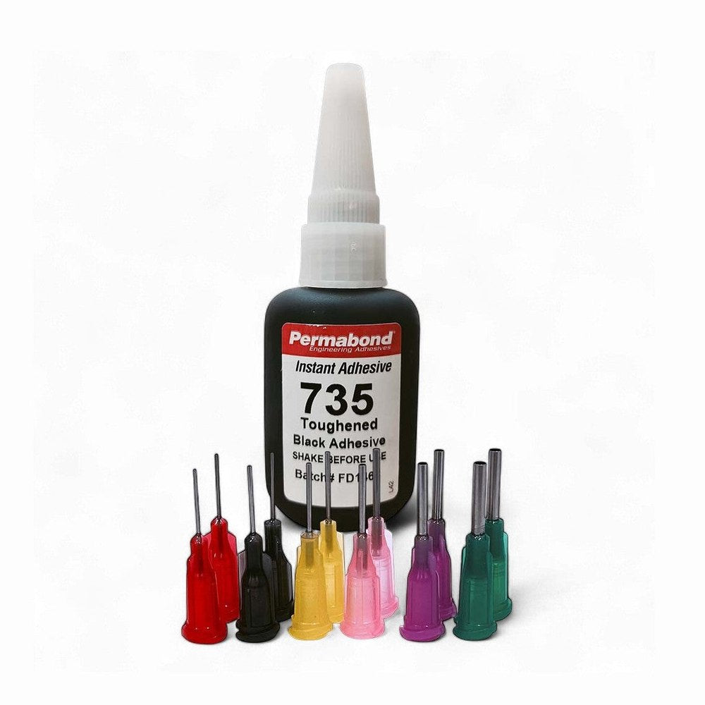 Permabond 735 Instant Adhesive-Black Magic Toughened & Flexible Slow-Set-Gap Filling Permabond