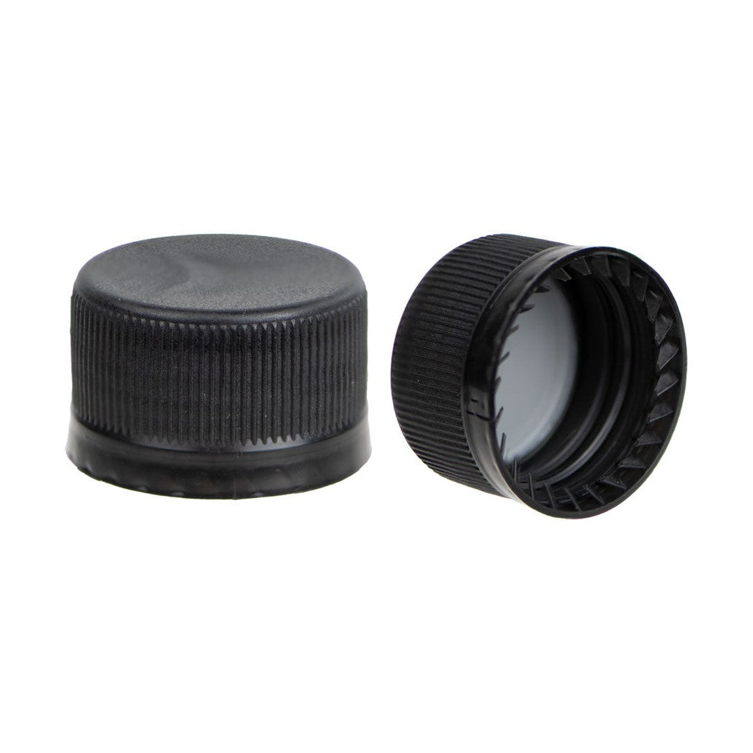 Oil Quart Black Bottle with Lid 32 oz. 1 quart HDPE Plastic, 28/400 Black Ribbed Cap Maven Containers