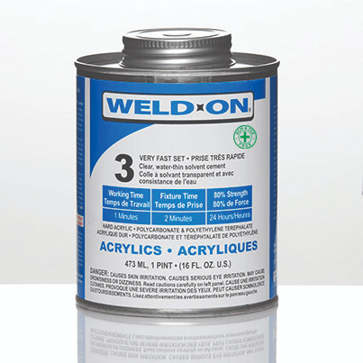 Weld-On #3 Clear Acrylic Cement – DCM & TCE Free Weld-On