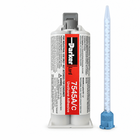 LORD 7545 A/C Medium Set 6-8 Minute Urethane Adhesive System - Thick Viscosity, Non-Sag with Configurable Set-Time & high strength for FRP, SMC, Plastics, primed metals, powder coating Lord