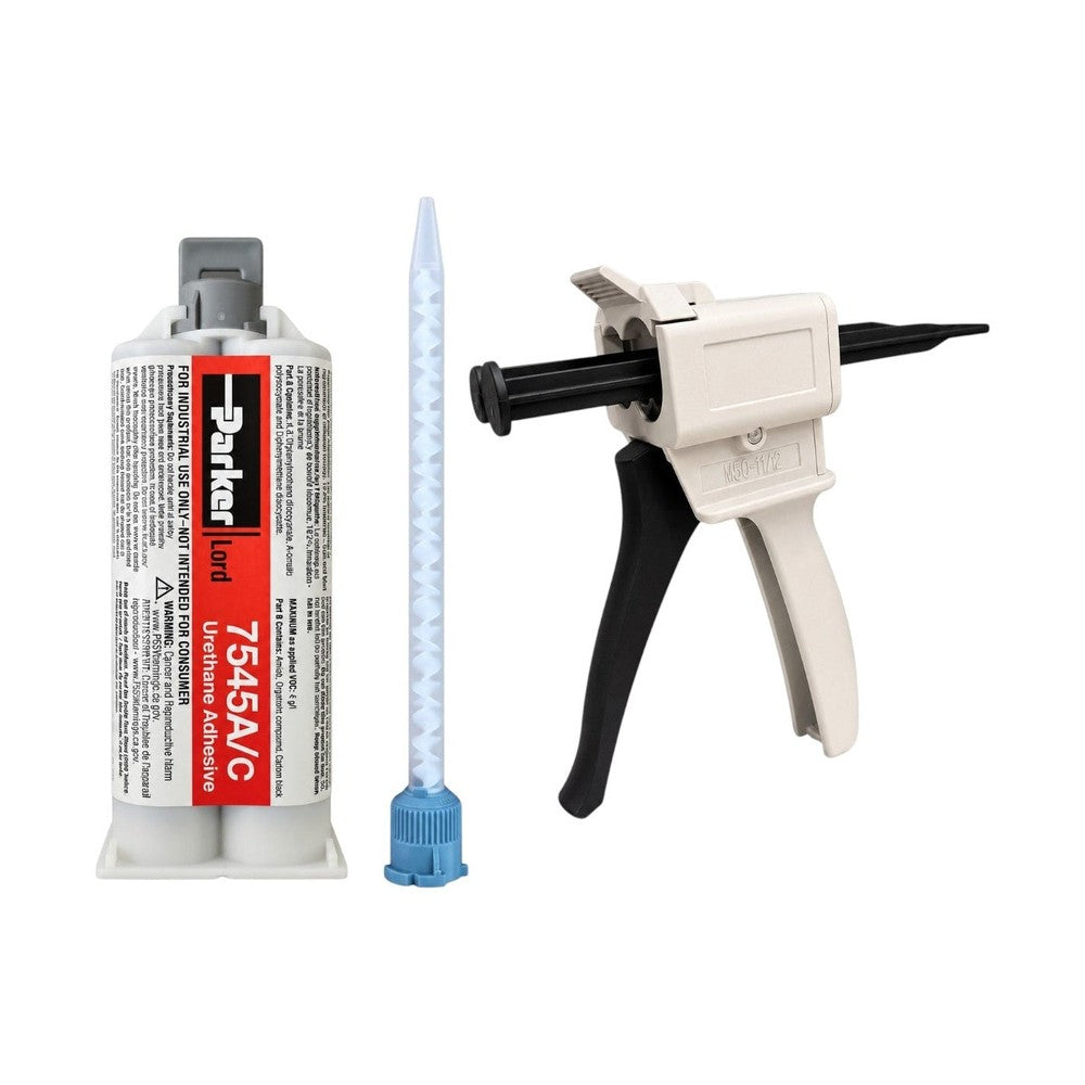 LORD 7545 A/C Medium Set 6-8 Minute Urethane Adhesive System - Thick Viscosity, Non-Sag with Configurable Set-Time & high strength for FRP, SMC, Plastics, primed metals, powder coating Lord