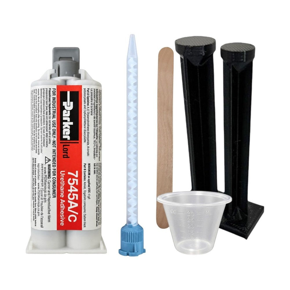 LORD 7545 A/C Medium Set 6-8 Minute Urethane Adhesive System - Thick Viscosity, Non-Sag with Configurable Set-Time & high strength for FRP, SMC, Plastics, primed metals, powder coating Lord