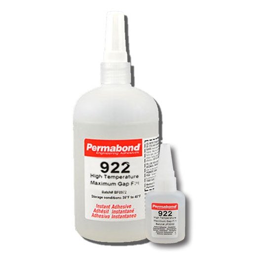 Permabond 922  Instant Adhesive-Fast-Set, Thick Gap Filling, 2-Step High-Temp Resistant
