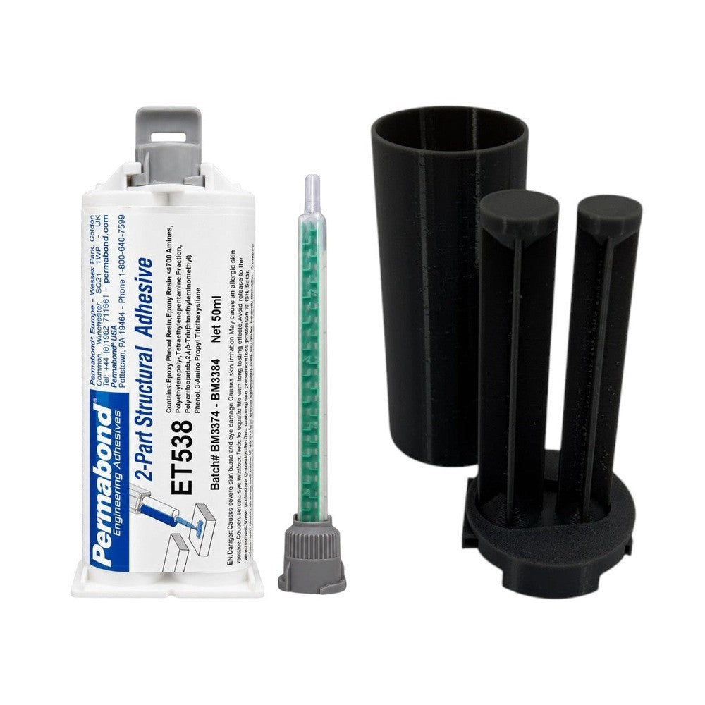 Permabond ET538 1:1 Ratio Slow Set 120 - 150 min Gray color Two-Part Epoxy Adhesive Permabond