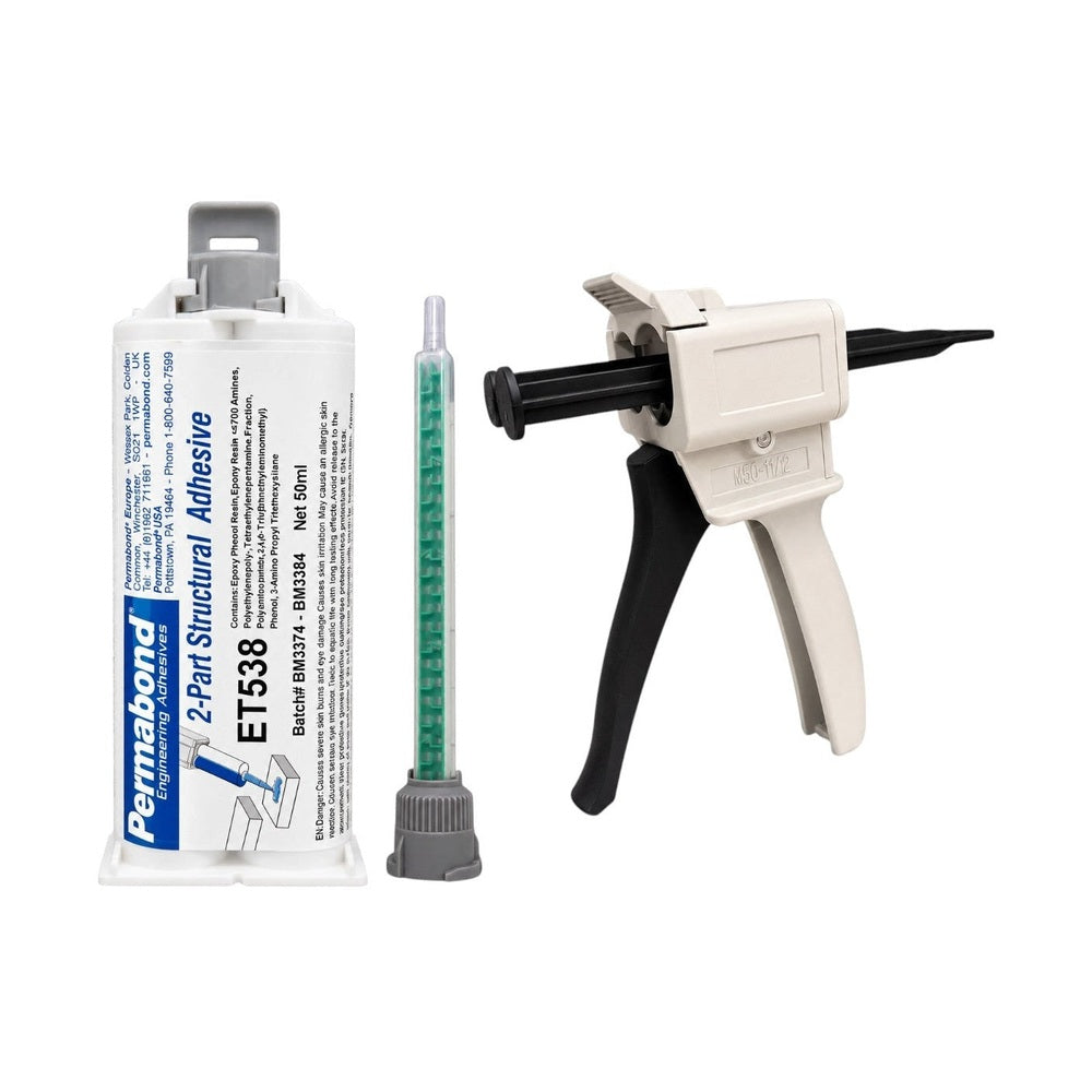 Permabond ET538 1:1 Ratio Slow Set 120 - 150 min Gray color Two-Part Epoxy Adhesive Permabond