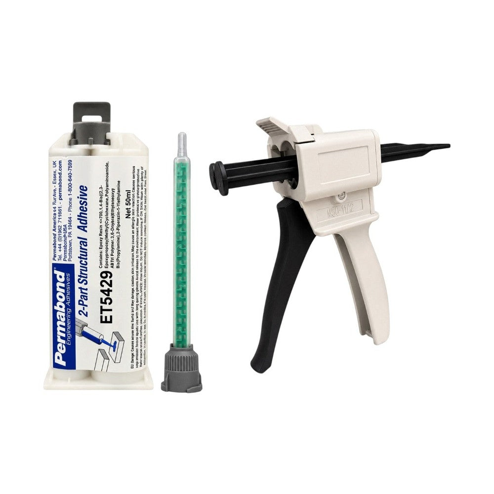 Permabond ET5429 Slow Set 120 - 240 min Thick Gel Epoxy Charcoal Color Cartridges & Accessories Permabond
