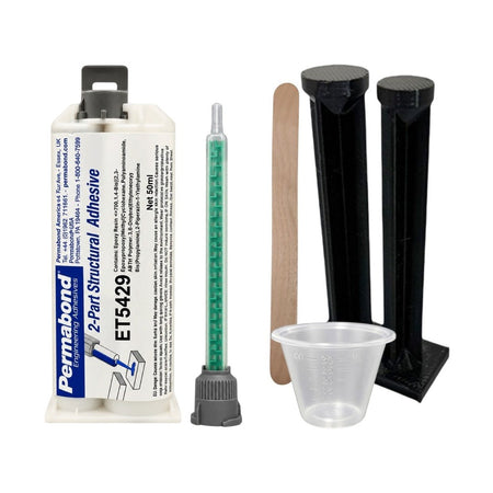 Permabond ET5429 Slow Set 120 - 240 min Thick Gel Epoxy Charcoal Color Cartridges & Accessories Permabond